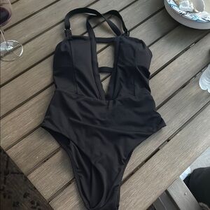 Victoria's Secret Black Strappy Swimsuit
